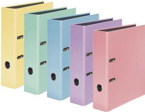 Falken Pastel Colour A4 80 mm cardboard 2-ring binder 10 pieces (A4, 80 mm, 10 Piece)