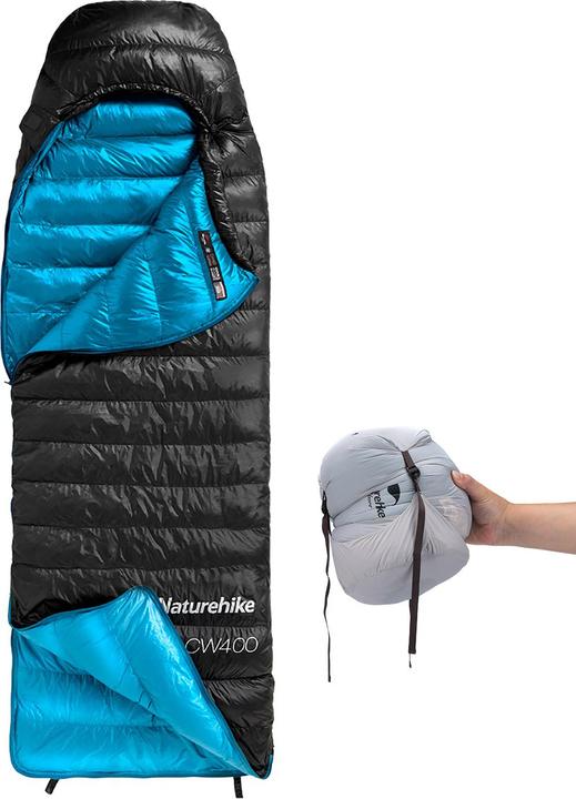 Produktbild Naturehike CW400 Square Down Sleeping Bag CW400M/Black/650 Duck Down