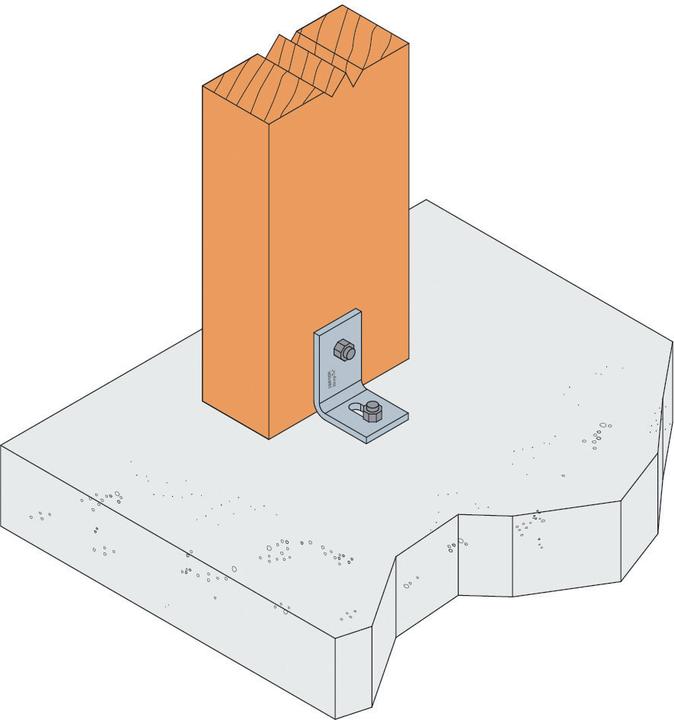 Actual product image Simpson Sst Concrete angle, type P (Angle connector, 1 pcs.)