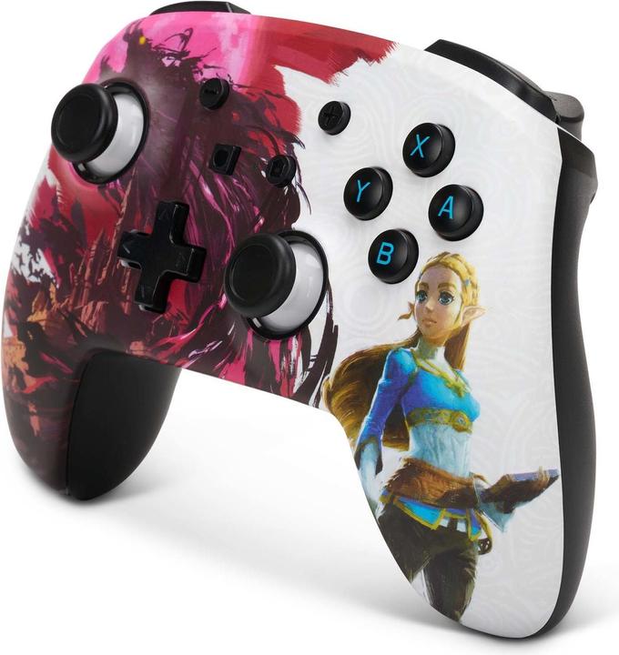 Image du produit PowerA Manette Switch sans fil améliorée - Zelda Blood Moon (rose/blanc) (Switch Lite, Switch)