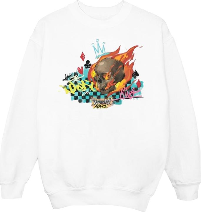 Disney Wreck It Ralph Race Skull Sweatshirt Mädchen (140, 146)