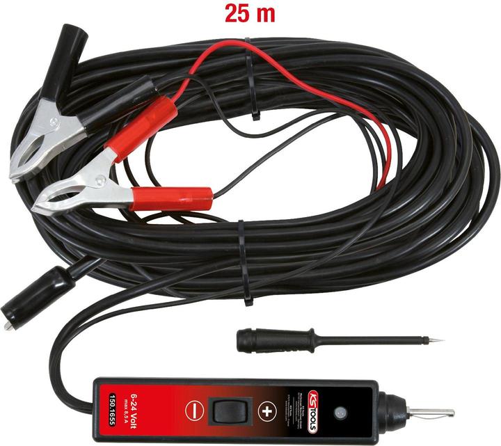 Immagine prodotto KS Tools Lampada per test funzionali, 6 - 24 V DC, lunghezza del cavo 25 m