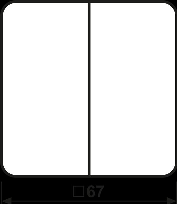 Produktbild JUNG CD595PLG Wippe für Jalousie-Schalter/-Taster