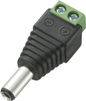 Produktbild Tru Components Niedervolt-Steckverbinder Stecker, gerade 5.5 mm 2.5 mm DC-13M 1 St.