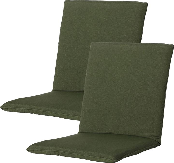 Actual product image Natura Punto Garden Chair Low Back Rest by Madison, Set of 2 (97 x 49 cm)