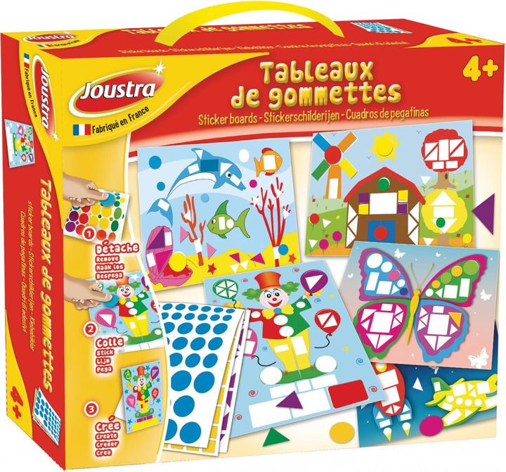 Actual product image Joustra Sticker pictures STICKER BOARDS, 33 pieces for children from 4 years, playful handling of f...