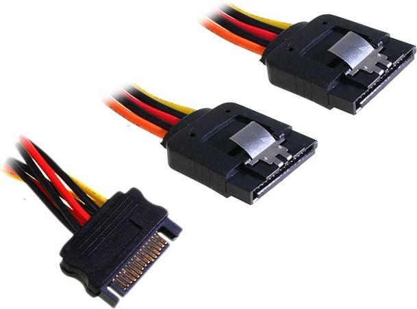 Productafbeelding InLine SATA voeding Y-kabel SATA beugel