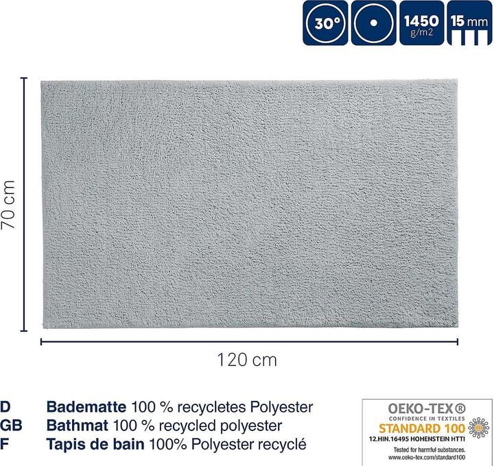 Productafbeelding Kela Badmat Maja rock grijs (120 x 70 cm)