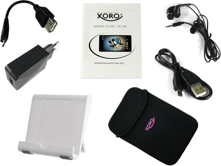 Produktbild Xoro TelePAD 7A3 (4G, 7", 8 GB, Schwarz)