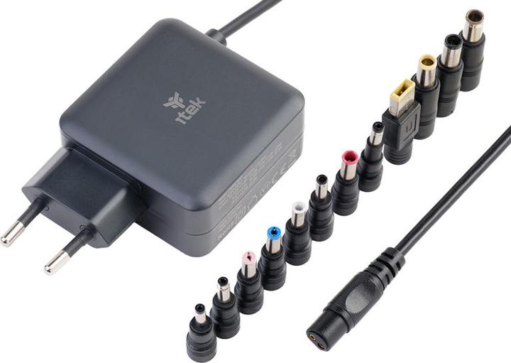 Actual product image Itek Chargeur universel Slim pour ordinateur portable 65W (8 embouts) (65 W)