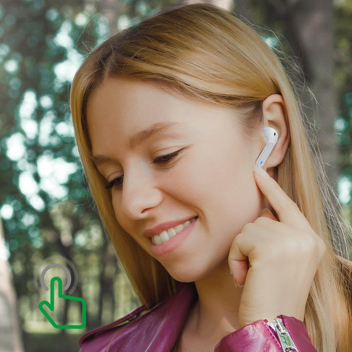 Image du produit 4smarts Ecouteurs intra-auriculaires Eara Twin Blanc (pas de réduction du bruit, 3 h, Sans fil)