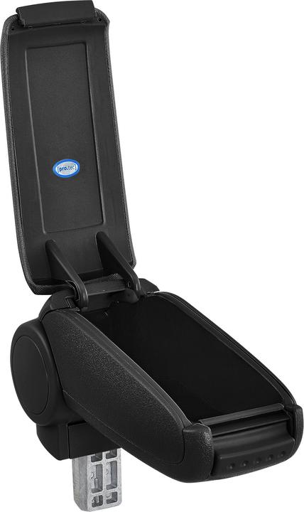 Actual product image Pro-Tec Centre armrest BMW E36 storage compartment imitation leather black with red stitching