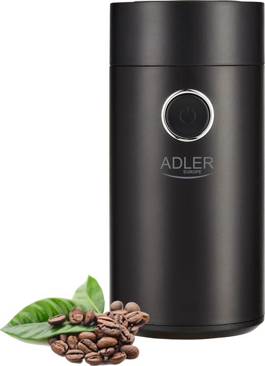 Actual product image Adler Coffee grinder AD4446bs 150 W, Coffee beans capacity 75 g, Lid safety switch, Juodas (EU plug)