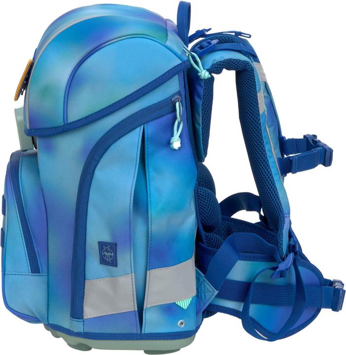 Actual product image Lässig Schulrucksack-Set Boxy, Grün / Blau (21 l)