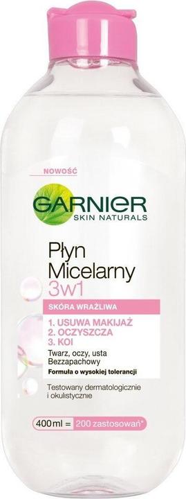 Image du produit Garnier Skin Naturals Liquid Micellaire 3In1 Score Sensitive 400Ml (Lait nettoyant, 400 ml)