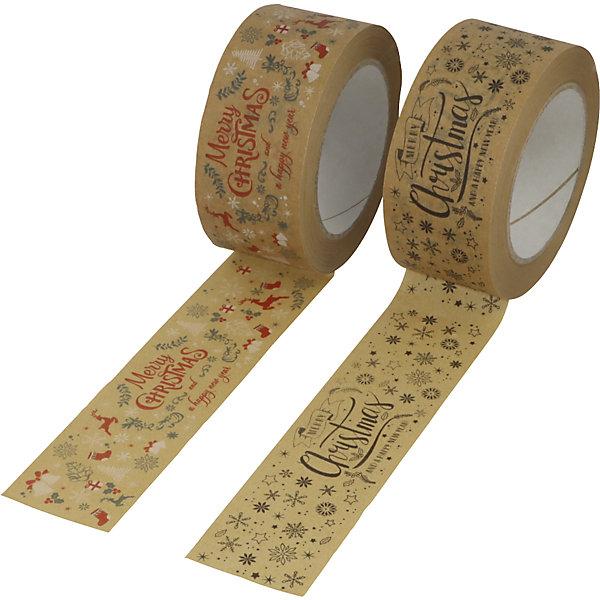 Immagine prodotto kaiserkraft Nastro carta da imballaggio, Merry Christmas, cervi, conf. da 36 rotoli (50 mm)