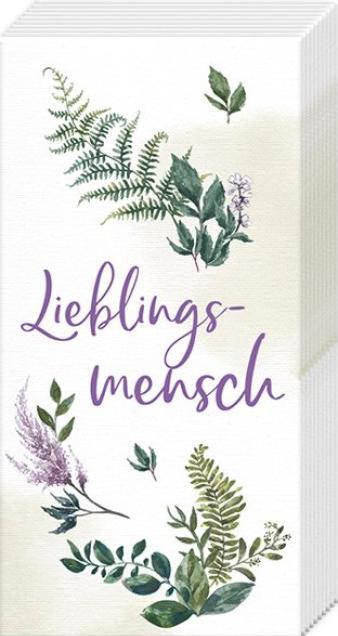 IHR Taschentücher LIEBLINGSMENSCH cream