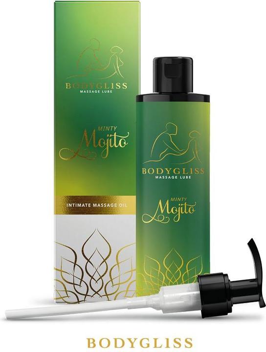 Actual product image Bodygliss – Massage Oil and Lubricant in 1 Minty Mojito – 150 ml (150 ml)