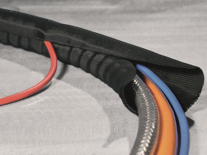 Actual product image HellermannTyton Helagaine Twist-In braided sleeve 38mm (Cable conduit, 200 cm)