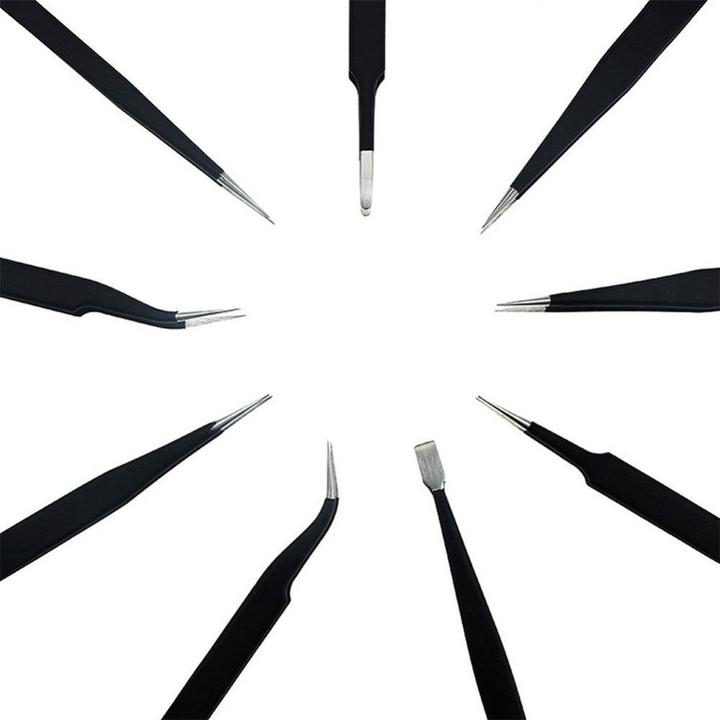 Actual product image UF-Tools Tweezers 9-piece set