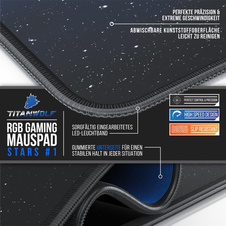 Immagine prodotto Titanwolf RGB Gaming Mauspad (XXL)