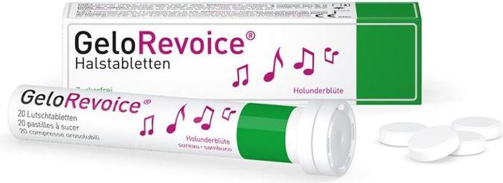 Actual product image GeloRevoice Halstabletten Holunder (20 Piece)