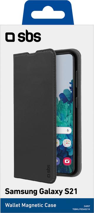Produktbild SBS Book Wallet Lite Samsung Galaxy S21, schwarz (Samsung Galaxy S21)