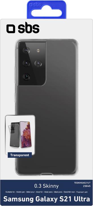 Produktbild SBS Skinny Cover Samsung Galaxy S21 Ultra, transparent (Samsung Galaxy S21 Ultra)