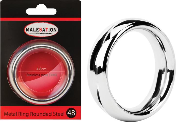 Malesation Metal Ring Rounded Steel (4.80 cm)
