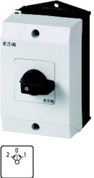 Produktbild Eaton Umschalter, Kontakte: 8, 20 A, Frontschild: 2 0 1, 45 °, tastend, Aufbau