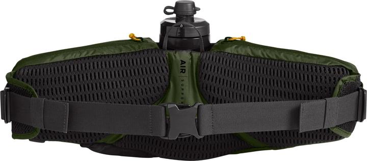 Actual product image Camelbak Podium Flow 4L Cycling Hydration Belt - Army Green/Black - with 21oz - 600ml Water Bottle