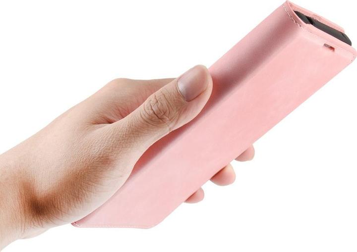 Actual product image Cover-Discount iPhone 12 / 12 Pro - Silky Stand Flip Case Cover pink (Apple iPhone 12, Apple iPhone 12 Pro)