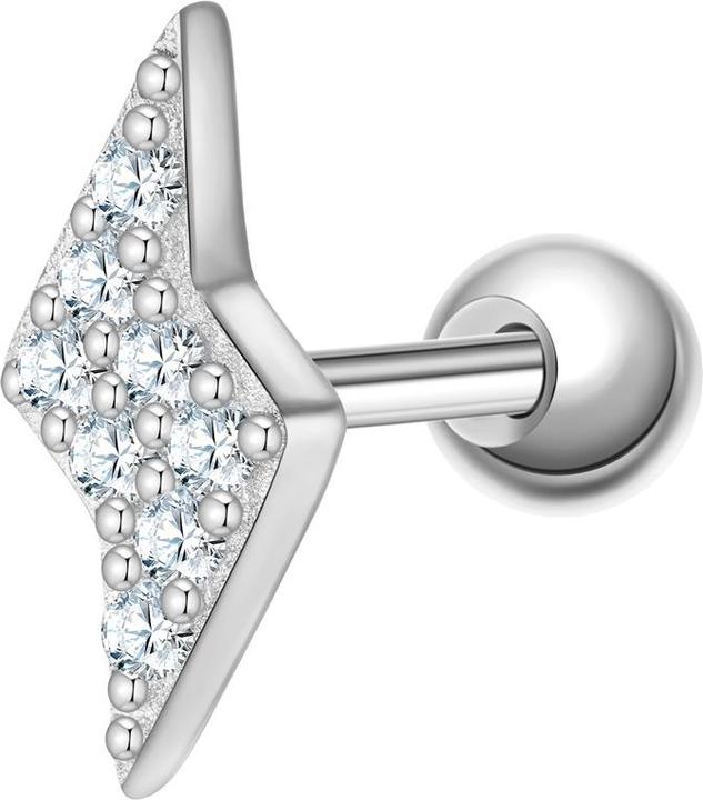 Immagine prodotto Glanzstücke München Orecchini da donna a perno con fulmine in argento 925 - 37370 (Argento)