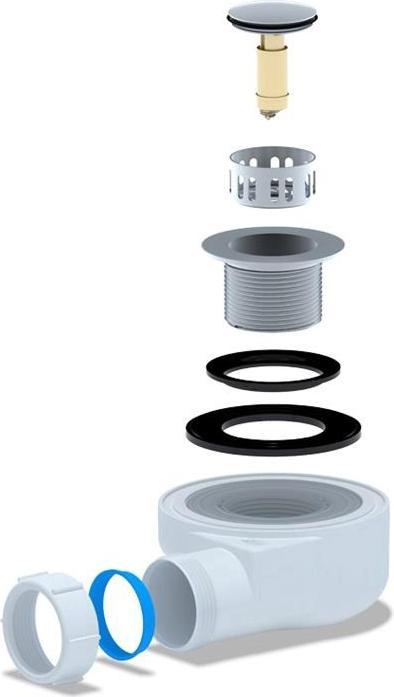 Productafbeelding Ani Plast SIFONDOUCHE E450CLSEU 1 1/2X50 H53 CLI (1 1/2")