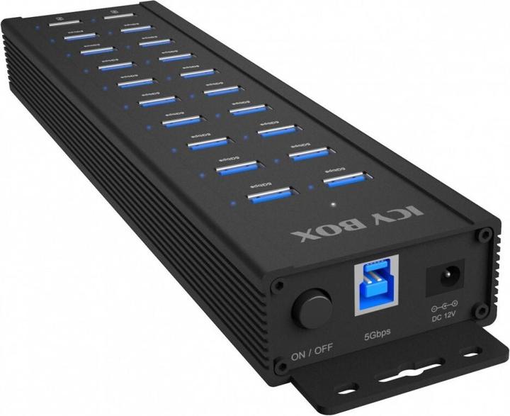 Actual product image Icy Box IB-HUB1720-U3 (USB-B, 20 Ports)