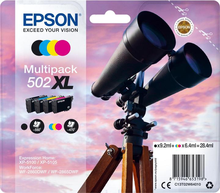 Epson Ink/502XL cular CMYK SEC (M, C, Y, BK)