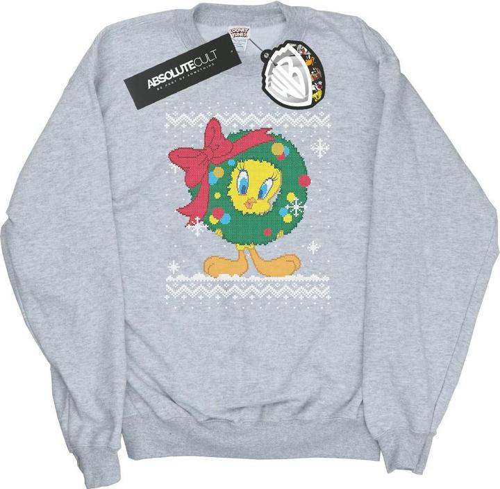 Looney Tunes Tweety Pie Christmas Fair Isle Sweatshirt (M)