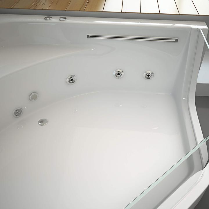 Actual product image Home Deluxe Whirlpool bath INFINITY XL coloured light therapy - 150x150x55cm (150 cm, 150 cm)