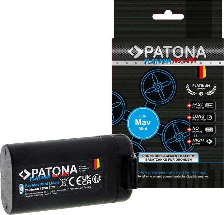 Immagine prodotto Patona Batteria Platinum DJI Mavic Mini (Batteria del drone, DJI Mavic Mini)
