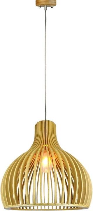 V-TAC VT4453 Hölzerne Pendelleuchte Cone Cave D450 x H450mm (E27)
