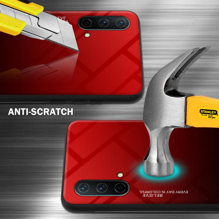 Productafbeelding Cadorabo TPU 2 Kleuren Glazen Hoesje (OnePlus Noord-CE 5G)