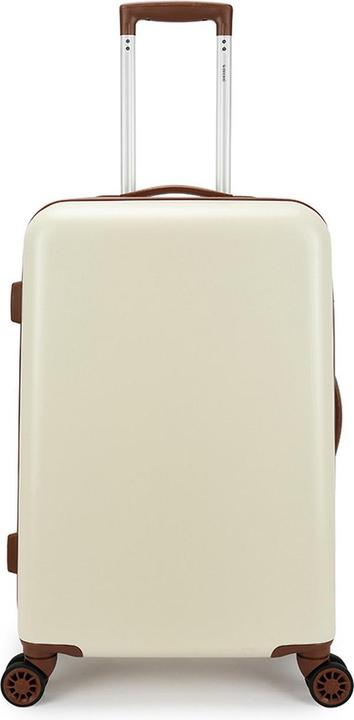 Actual product image Decent Retro Koffer Medium 67 cm White (65 l, M (50 - 90l))