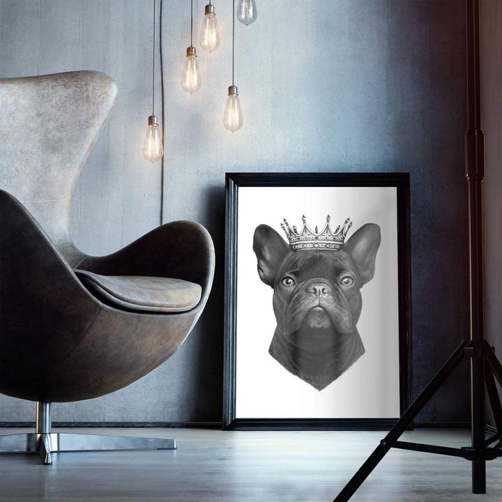 Produktbild Trenddeko King French Bulldog (24 x 30 cm)