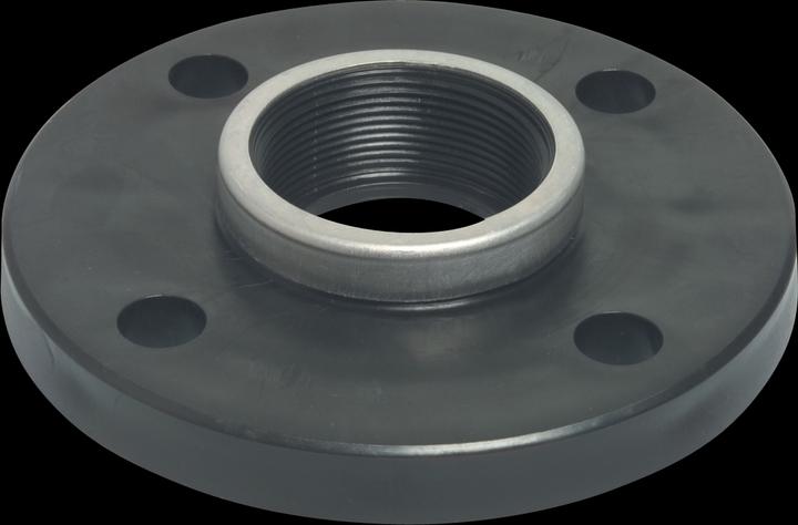 Produktbild Bevo Gewindeflansch PP DN65 x 2 1/2" DIN Flansch x Innengewinde 6bar DN65 Schwarz PN10/16 Typ verstärkt
