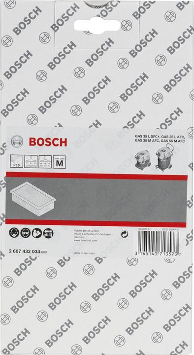 Actual product image Bosch Professional Zubehör Polyester flat pleated filter