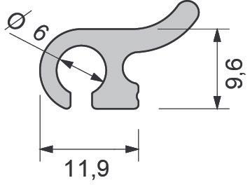 Produktbild OK-Line Führungsleiste für Hakenleiste Wall System