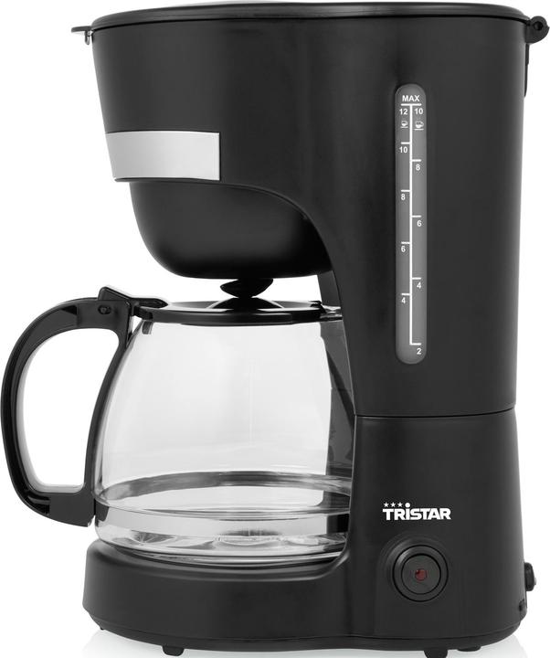 Produktbild Tristar Kaffeemaschine Schwarz Fassungsvermögen Tassen=12 Glaskanne, Warmhalte