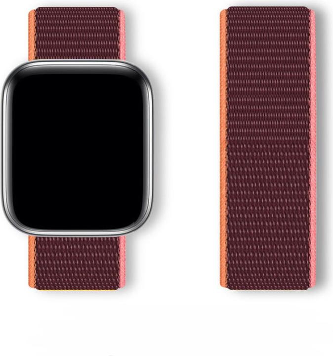 Image du produit Hurtel Strap Sport Loop Strap for Apple Watch 42 / 44 / 45 / 46 / 49 mm - Red (Nylon)