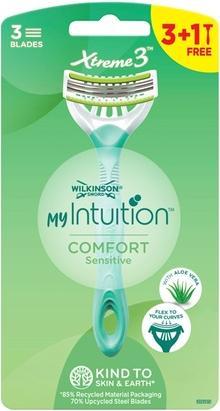 Wilkinson My Intuition Xtreme3 Comfort Sensitive Disposable Women'S Shavers 4Pcs