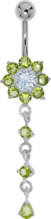Bijouteria Bauchpiercing (Edelstahl, Silber 925, Kristall)
